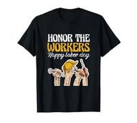 Union Worker Laborer Honor The Workers Happy Labor Day T-Shirt