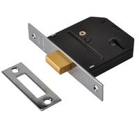 Union Y-Es-Dl-Ch-3.0 Es-Dl Essentials 3 Lever Mortice Deadlock Chrome 79mm 3In Visi Unnyesdlch30