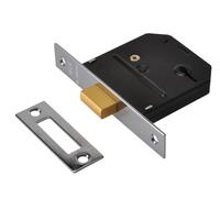 Union Y-ES-DL-PB-3.0 Polished Brass Essentials 3 Lever Mortice Dead Lock Visi