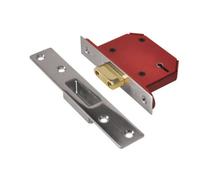 Union Y2105S-Ss-2.5 Strongbolt 2105S Stainless Steel 5 Lever Mortice Deadlock Visi 68mm 2.5In Unny2105Ss25
