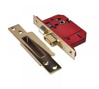 Union StrongBOLT 2200S BS 5 Lever Mortice Sashlock Satin Brass 68mm Visi