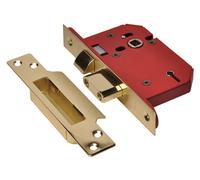 Union Y2205S-Pb-2.5 Strongbolt 2205S 5 Lever Mortice Sashlock Polished Brass 68mm 2.5In Visi Unny2205Pb25