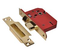 Union Y2205S-PB-3.0 Strongbolt 2205S 5 Lever Mortice Sashlock Polished Brass 81Mm 3In Visi