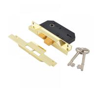 Union Y2242-EB-2.50 2242 2 Lever Mortice Rebated Sashlock Electro Brass 65.5Mm 2.5In Visi