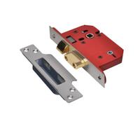 Union Y22WCS-SS-2.5 Strongbolt 22Wcs Mortice Bathroom Lock Stainless Steel 68Mm 2.5In Visi