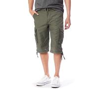 UNIONBAY Men's Cordova Belted Cargo Short Messenger, Military, 32