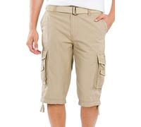 UNIONBAY Men's Cordova Belted Messenger Cargo Short-Reg and Big and Tall Sizes, Grain Colour, 34