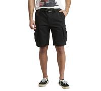 UNIONBAY Men's Survivor Belted Cargo Short, Black, 36