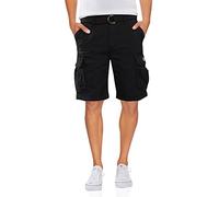 UNIONBAY Men's Survivor Belted Cargo Short, Black, 42