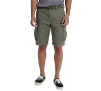 UNIONBAY Men's Survivor Belted Cargo Short, Military, 32