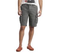 UNIONBAY Men's Survivor Belted Cargo Short-Reg and Big & Tall Sizes, Grey Goose, 32