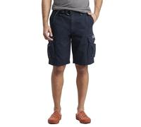 UNIONBAY Men's Survivor Belted-Reg and Big & Tall Sizes Cargo Shorts, True Navy, 34
