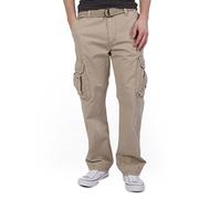 UNIONBAY Men's Survivor Iv Relaxed Fit Cargo Pant-Reg and Big and Tall Sizes, Desert, 46W x 32L