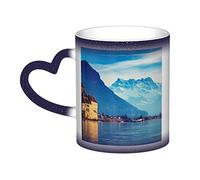 UNIOND Lake Geneva Switzerland Printed Color Changing Mug Ceramic Heat Sensitive Coffee Tea Cup for Men Women