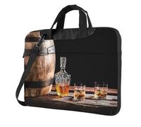 UNIOND Whisky Beer Pictures Print Laptop Bag Portable Computer Shoulder Messenger Bag Laptop Case Bag Sleeve For Men Women
