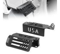 unionlux Foot Pegs Doors Off Fit for Jeep Wrangler Accessories JK JL&Gladiator Accessories JT 2007-2025, Super Anti-Slip Raised Texture 120° Door Hinge Foot Pegs Fit for Jeep