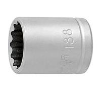 Unior 188/2 12P 12 Kantsteck Wrench with Internal Square 1/4 Inch Drive, 9 mm