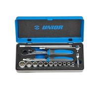 Unior 188BI12P16INCH Socket Spanner Set 1/4 Inch, Metal Case, 3/16" - 9/16"