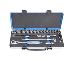 Unior 190BI12P23 Socket Spanner Assortment 1/2 Inch in Metal Case