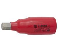 Unior 192/2HXVDEDP Screwdriver Bit 1/2 Inch, Fully Insulated, for Allen Screws, 10 mm
