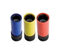 Unior 231/4pl Machine Socket with PVC Protective Cover for Impact Wrench 1/2 Inch Long 19 x 130 mm