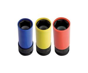 Unior 231/4pl Machine Socket with PVC Protective Cover for Impact Wrench 1/2 Inches Long/21 x 130 mm