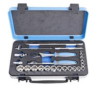 Unior 239A Socket Spanner Assortment 3/8 Inch in Metal Cassette, Black, 9612509