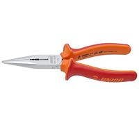 Unior 508/1VDEBI Straight Nose Pliers with Cutting Edge and Extra Long Jaws 200 mm