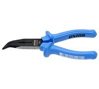 Unior 512/4G 45 Degree Curved Long Nose Pliers with Side Cutter and Extra, 170 mm