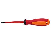 Unior 611VDETBI Piece Electrician's Screwdriver with 3 Component Handle for Flat Bolts, SLPH2 x 100