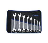 Unior Open-End Wrench Set 8-Piece 6-22 mm Silver with Roll Bag