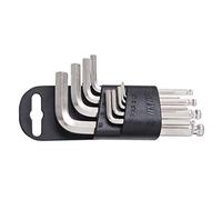Unior Allen Key Set with Ball Head for Allen Screws, in Plastic Clip Pack of 1, 220/3SPH