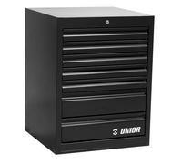 Unior Bicycle Cycle Bike Tool Chest Wide-7 Drawers Black - 663 X 650 X 870 MM