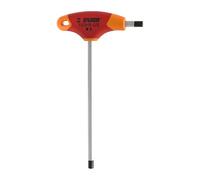 Unior Hex T-Handle Screwdriver, Metric, 4mm, Red/Orange | bike-hand-tools