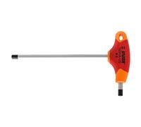 Unior Hex T-Handle Screwdriver, Metric, 6mm, Red/Orange | Unior 6mm Chrome Vanadium T-Handle Hex Wrench - Durable, Ergonomic Tool