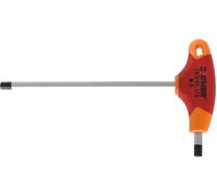 Unior Hex T-Handle Screwdriver, Metric, 5mm, Red/Orange