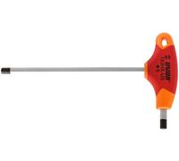 Unior Hex T-Handle Screwdriver, Metric, 5mm, Red/Orange