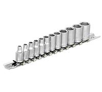 Unior Socket Spanner Assortment on Socket Strip, 1/4 Inch, 1 Piece, 188