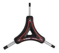 UNIOR Three-Way Hex Wrench Black/Red, 4/5/6mm
