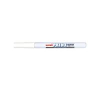 Uni Paint Marker Extra Fine Bullet Tip White PK12