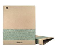 Unipapel | A4 Kraft Paper Ring Binder | 100% Recycled | Blue | 4 Rings 25 mm D Shape | Uninature Concept | FSC Certified