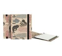Unipapel - Folder 4 Rings Ecological A5, Includes Refill 90 Recycled Sheets 90g, Grids 5x5, Color Bands, Uninature Design Whales | FSC Recycled 100%, Carpebook
