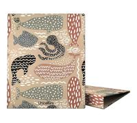 Unipapel | Ring Binder A4 Ecological | Cardboard and Paper | 100% Recycled | 4 Rings 25mm Form D | Uninature Design | Whales | FSC Recycled 100%