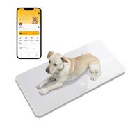unipaws Digital Dog Baby Scale MAX 100 kg with Bluetooth App and Anti-Slip Strip, Medium-Small Veterinary Scale for Cats, 69 x 33 cm LCD Platform Pet Scale