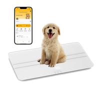 unipaws Digital Pet Scale MAX 100 kg with Bluetooth App, Medium-Small Veterinary Scale for Dogs Cats, Baby Scale with 3 Weighing Modes, Lbs, Kg, St, 69 x 33 cm LCD Platform Scale