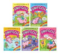 Unipiggle the Unicorn Pig Series 5 Books Collection Set by Hannah Shaw (Unicorn Muddle, Dragon Trouble, Mermaid Mayhem, Witch Emergency and Camping Chaos)