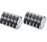 UniPlus Compatible Embossing Label Tape Replacement for 9mm Embossing Tape Omega S0717930 Junior S0717900 Black 3D Plastic Self-Adhesive for Office MateII E-101 E-202 E-303, 5-Roll (Pack of 2)