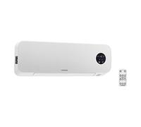 Uniprodo Wall-mounted Electric Wall Heater - ceramic - 10 - 49 °C - 1000/2000 W - remote control - extra narrow UNI_HEATER_10