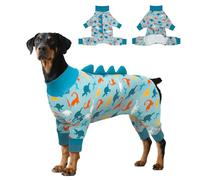 UNIPUP Dog Pajamas Large Size, Big Dog Onesie Clothes, Anti Shedding and Licking, Post Surgery Recovery Pet Pjs, Cotton Soft Material Stretchable Pet Pajamas U-COSP07XL