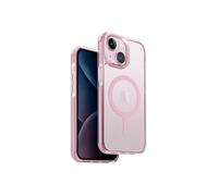 UNIQ Combat Phone Case Compatible with iPhone 15, MagClick Magnetic Charging Compatible (Pink)